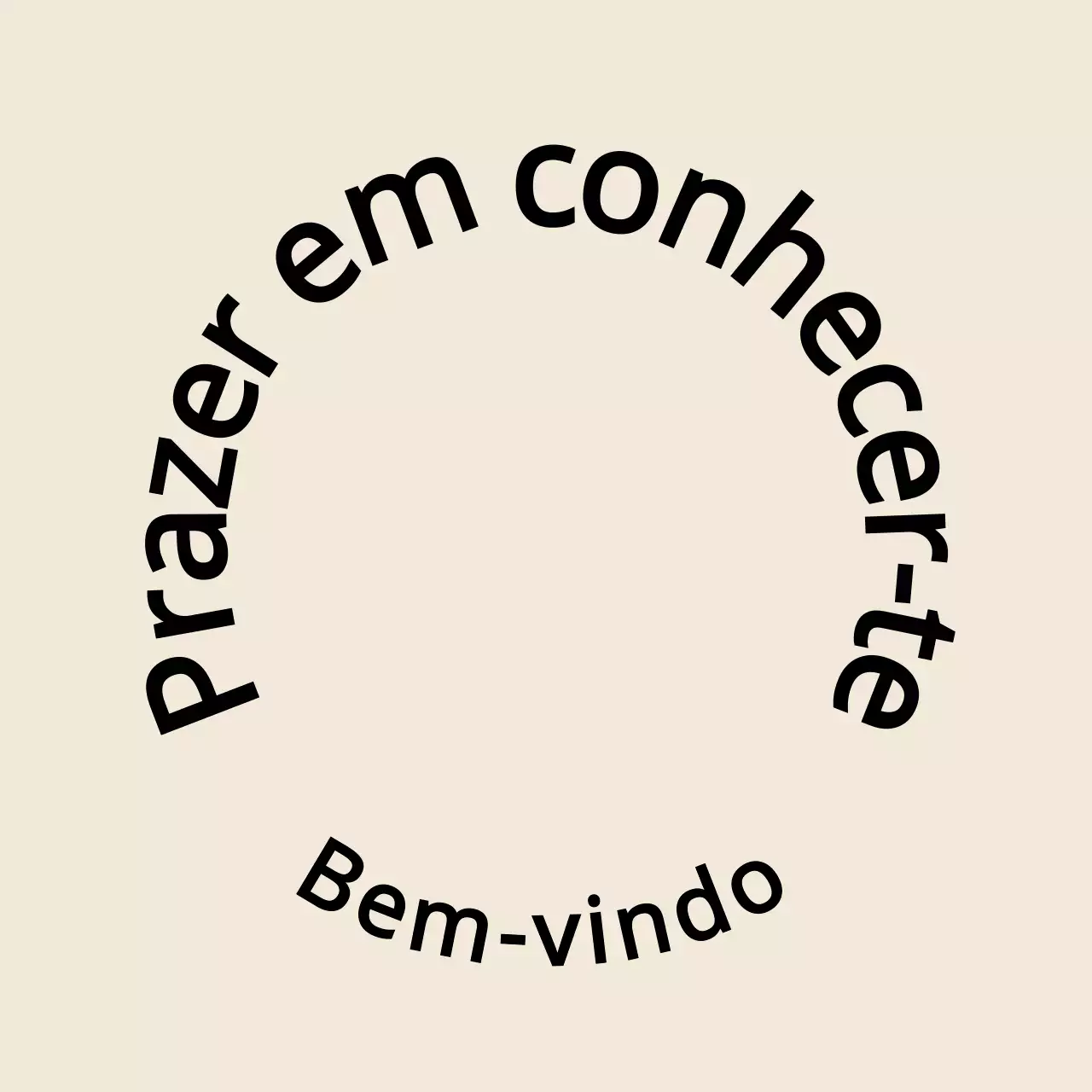 Estilo de texto simples e emotivo em castanho claro e preto