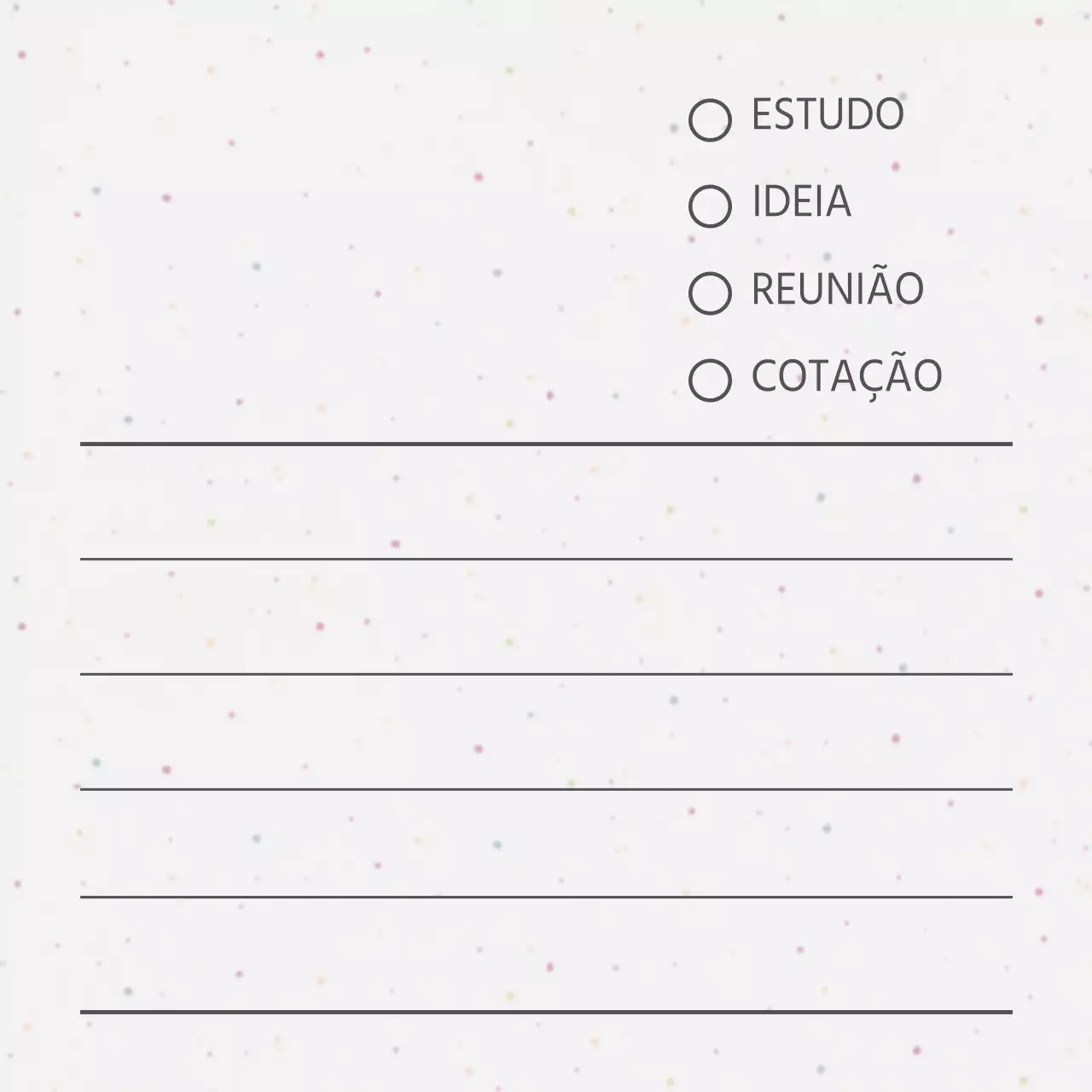 Estilo de padrão de pontos de seixos coloridos para mercadoria pessoal