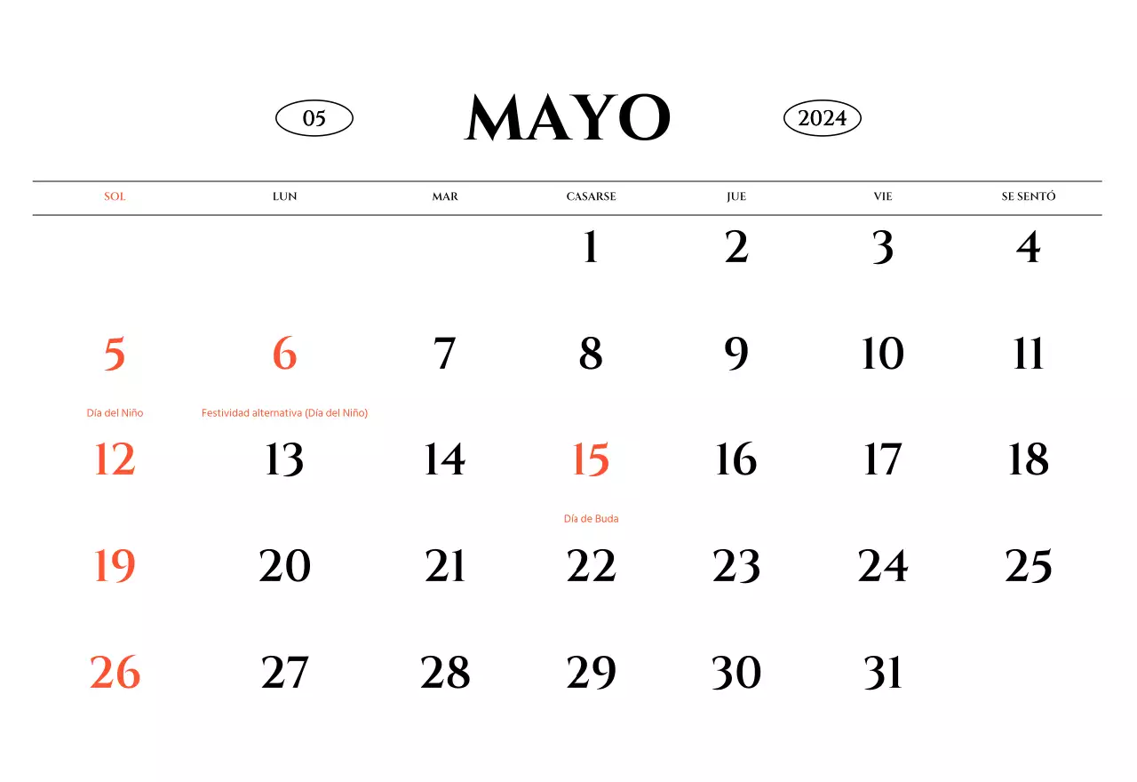 Calendario de pared de estilo sencillo con concepto de fotografía de viajes emocional en blanco y negro