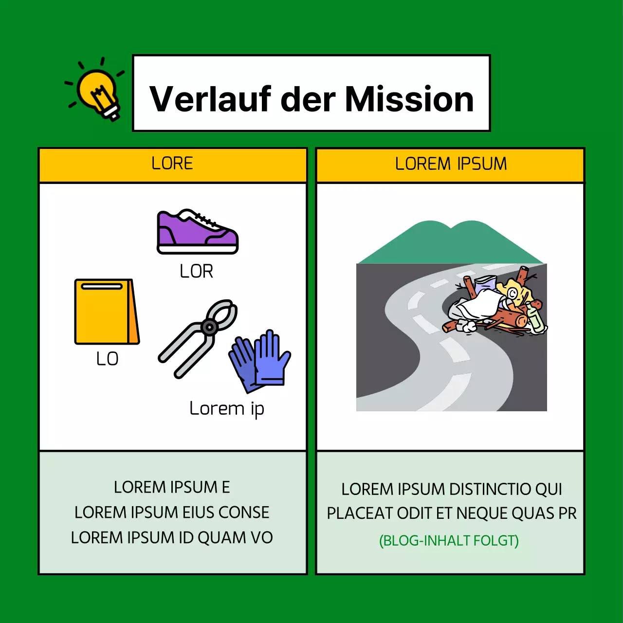 Cute Club Personal Mission CardNews Design