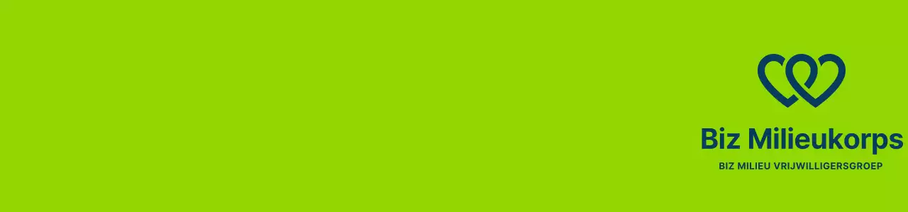 Schoon vrijwilligerssymbool in lichtgroen en marineblauw voor wereldwijde milieucampagneorganisaties