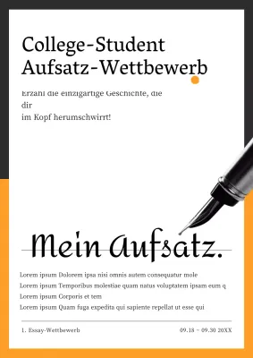 Ein einfacher schwarz-gelber Leitfaden für College-Aufsatzwettbewerbe