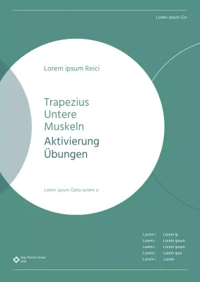 Ein einfacher, grüner, sauberer Umschlag, der den Titel hervorhebt