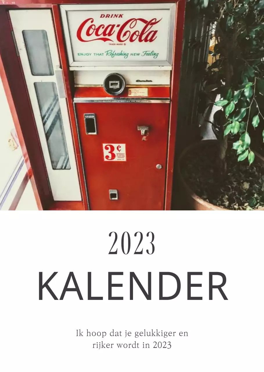 Retro vintage kalender