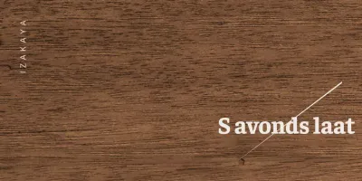 Izakaya-ontwerp met lichtgrijze kanji en diagonale lijnen