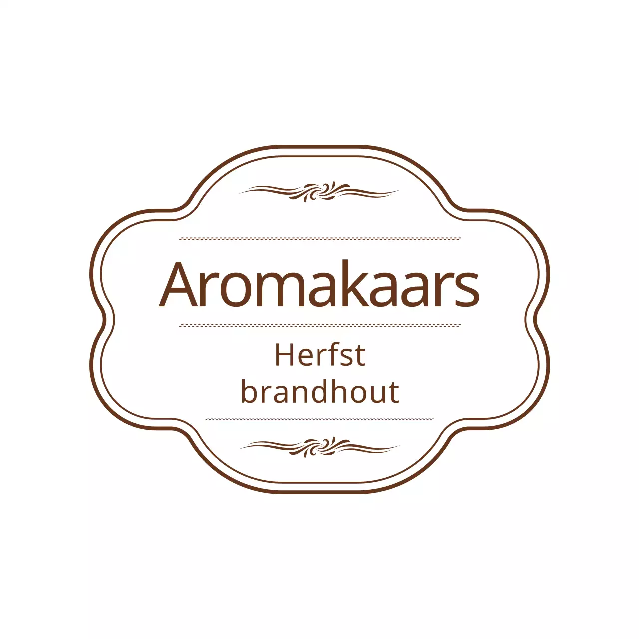 Hoe je een eenvoudige, sentimentele kaars in frame-stijl in bruin en wit kunt gebruiken