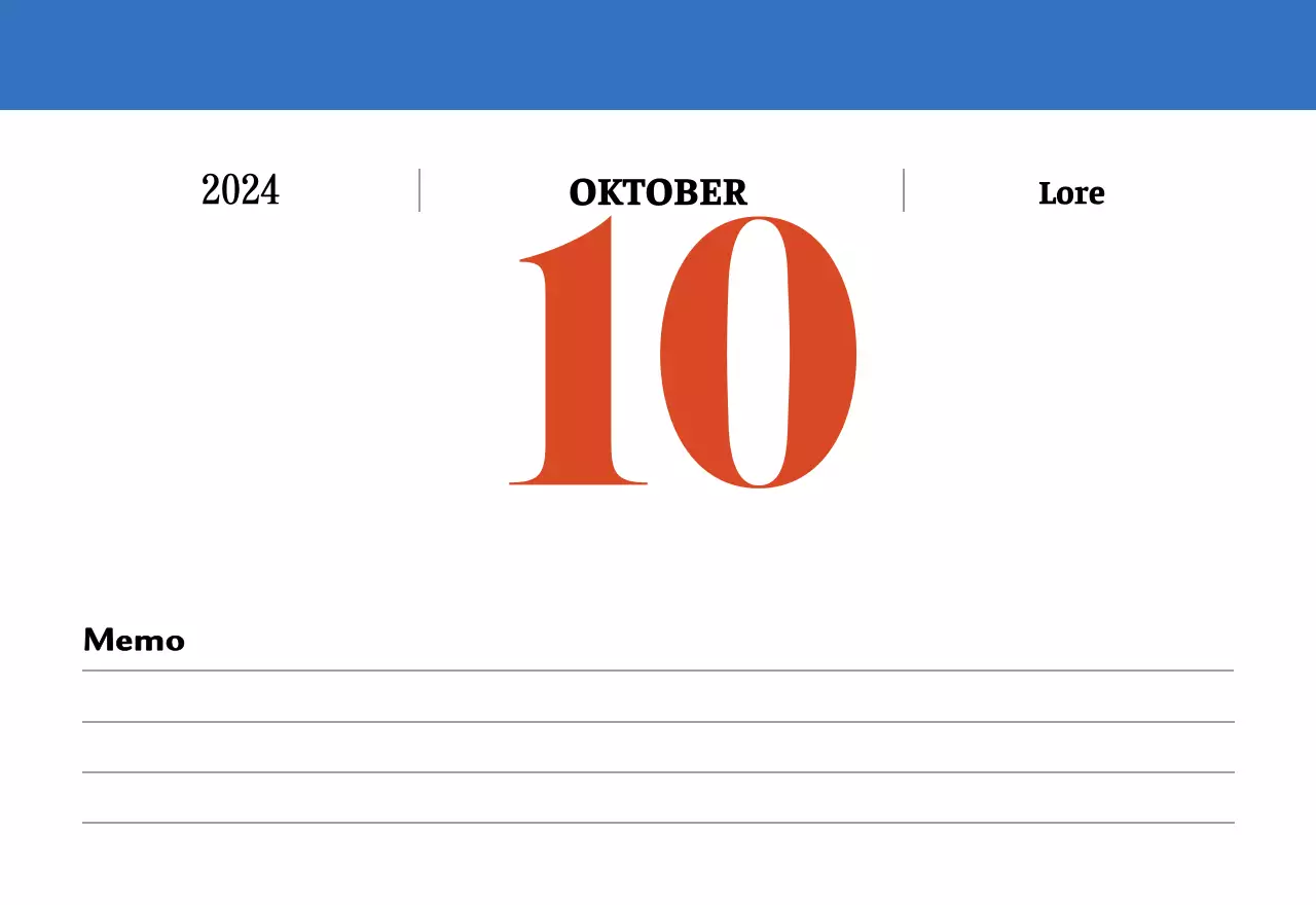 Retro concept nostalgiekalender in rood en blauw