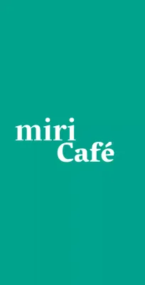 Café Ballette sur fond turquoise avec un logo en anglais