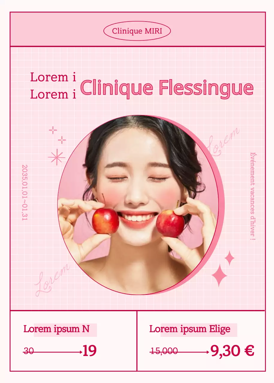 Événement de remise pour les photos et cadres roses dans un traitement au phosphore