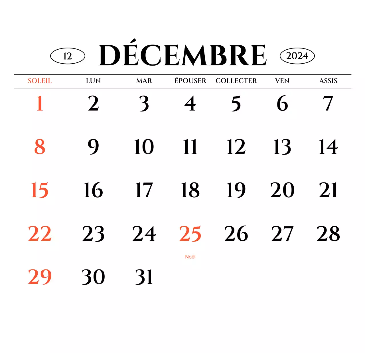 Calendrier mural de style simple avec concept de photographie de voyage émotionnelle en noir et blanc