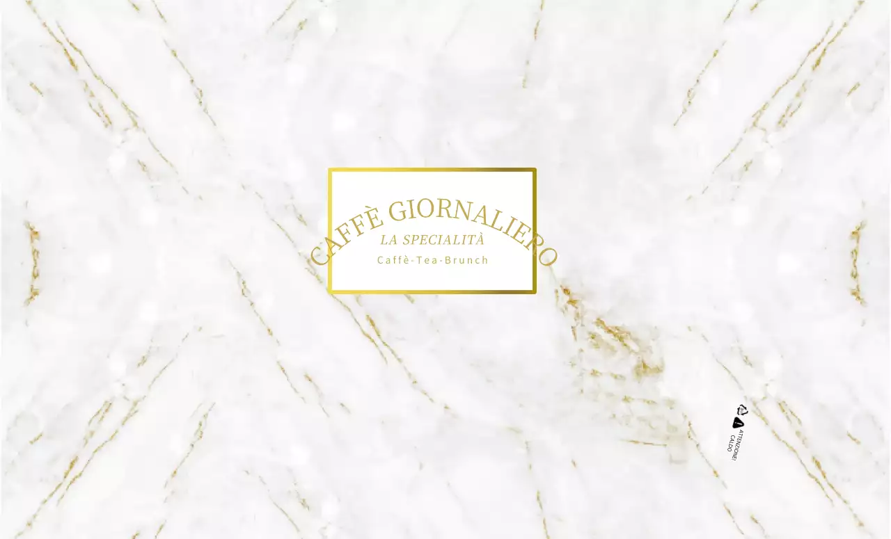 Design del bicchiere di carta del caffè con motivo a marmo