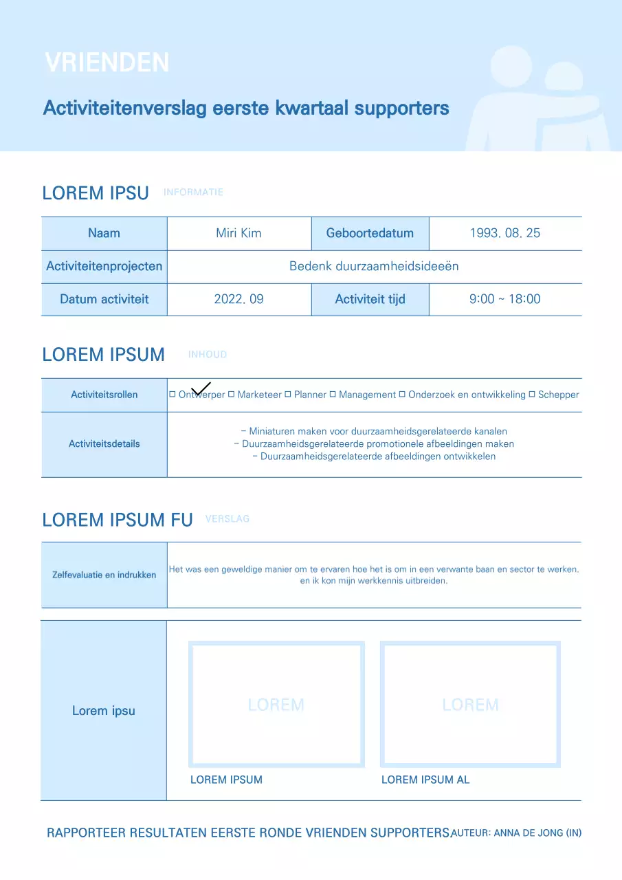 Supporters melden zich in lichtblauw