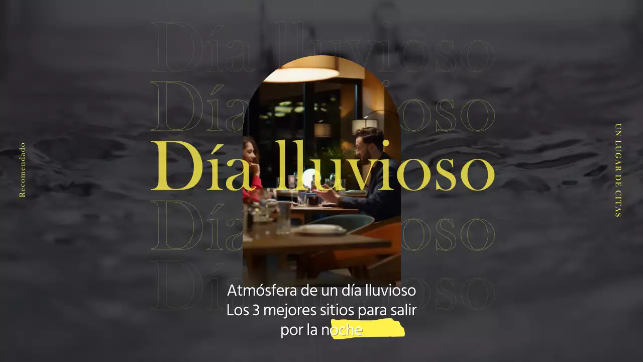 Ideas para un día lluvioso en blanco, negro y amarillo