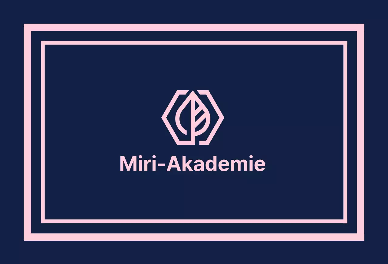 Gakuen Academy Valkyrie auf marineblauem Hintergrund mit rosa Randlinie