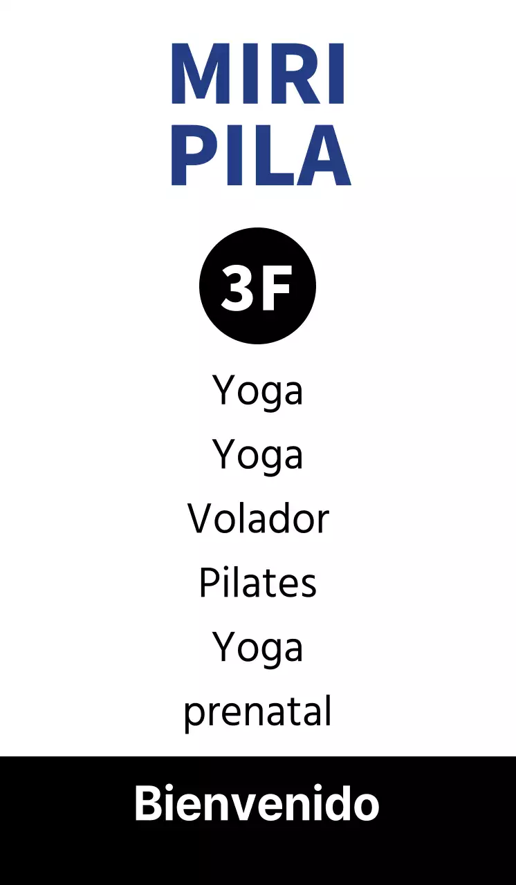 Promocione Pilates en un estilo moderno con siluetas de ejercitadores.