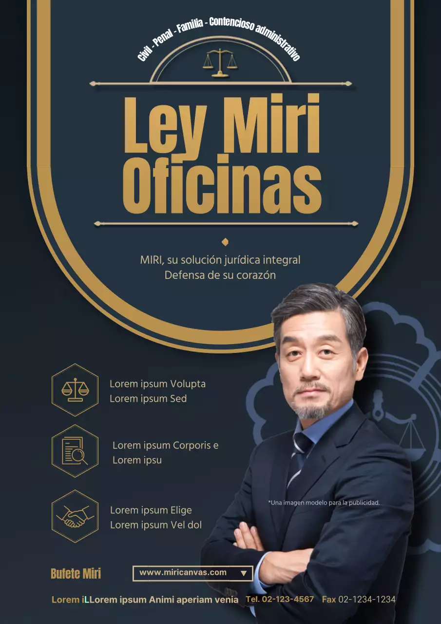 Azul marino oscuro con texto dorado para un webposter de alto gramaje