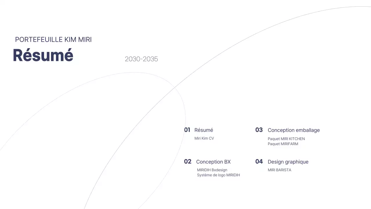 Présentation d'un portfolio pour les designers de White Navy Neat