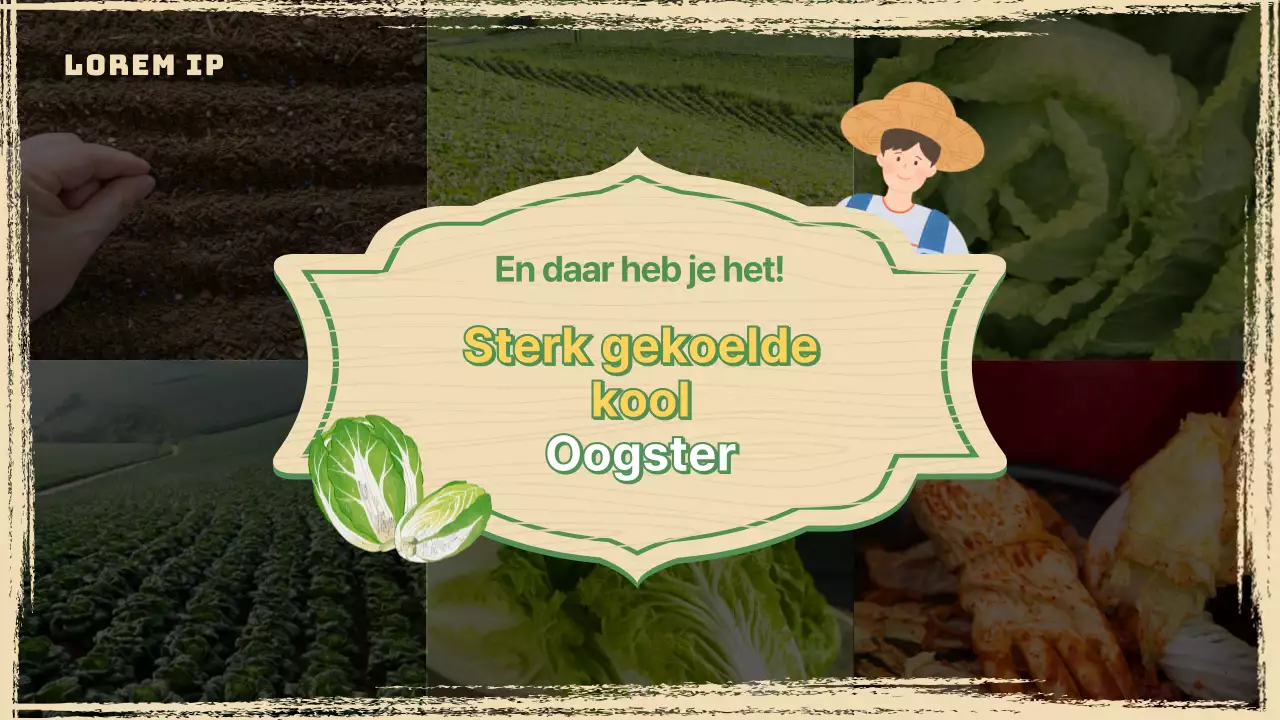 Beige en groene natuurlijke hoge koolrooipaal