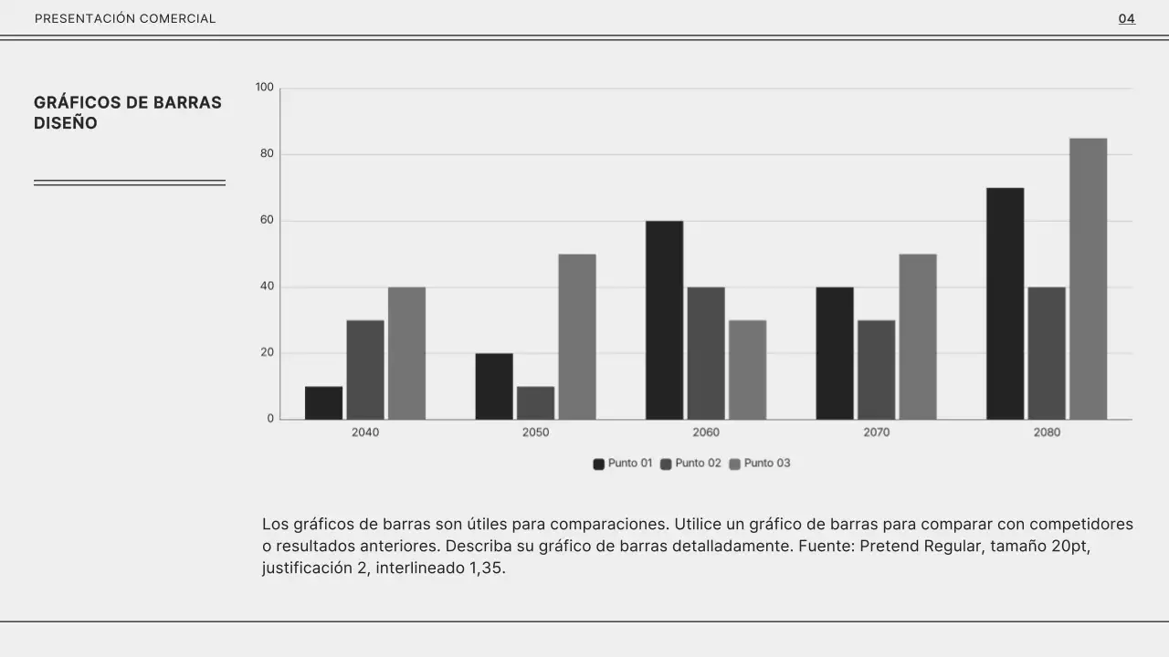 Gris y negro monótono para una presentación empresarial sencilla