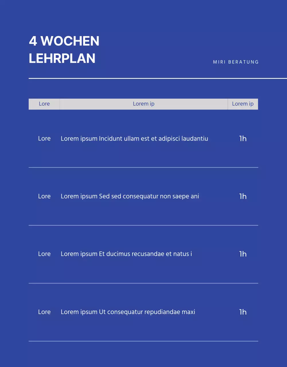 Blue and Monotone Job Interview Consultancy Detailseite