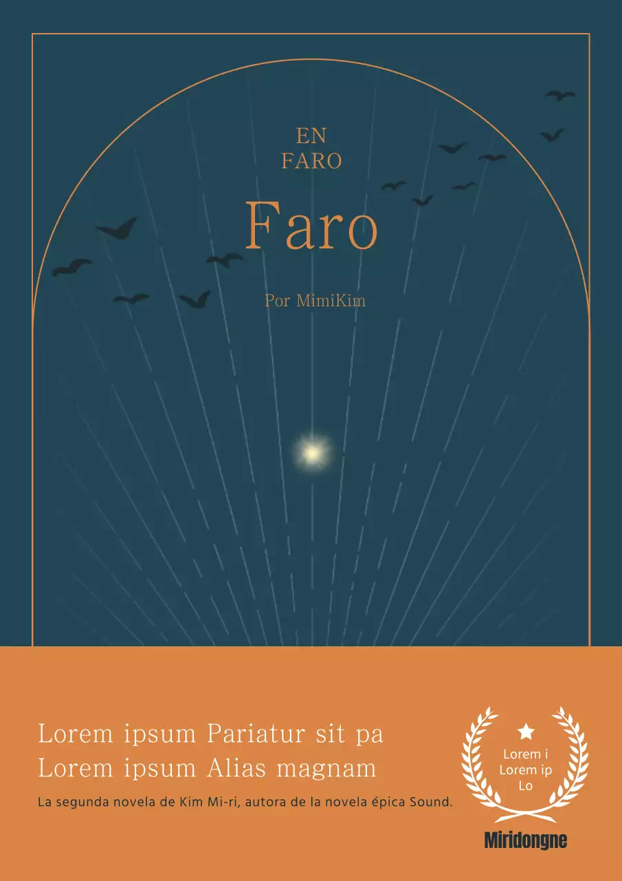 Una novela completa en turquesa y naranja con un concepto linebacker