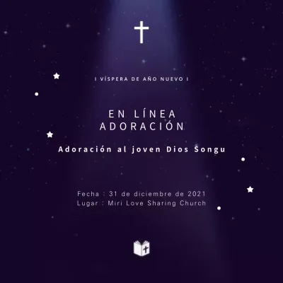 Cielo nocturno Culto religioso azul marino de Songgu Young God