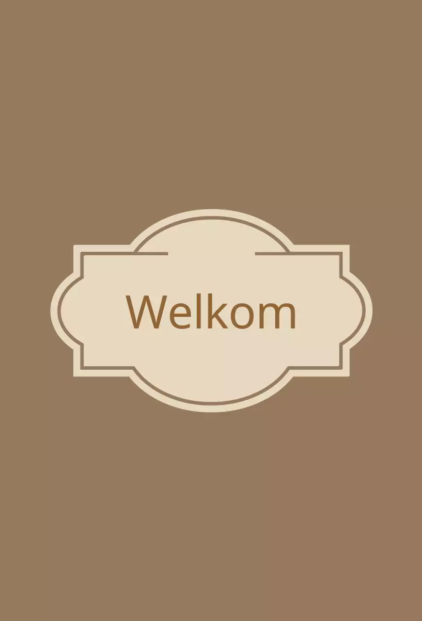 Welkomsbord met labels Hotel Valeant