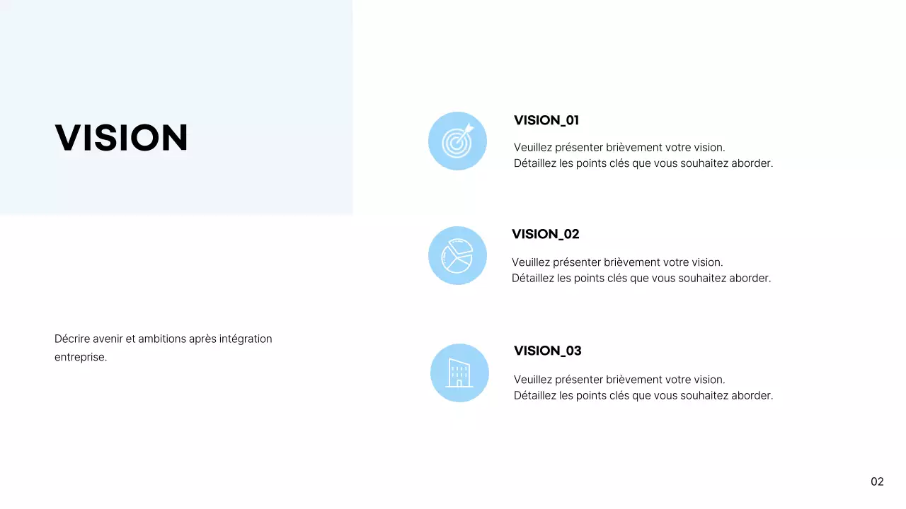 Portfolio simple d'architecte d'intérieur en blanc et bleu clair