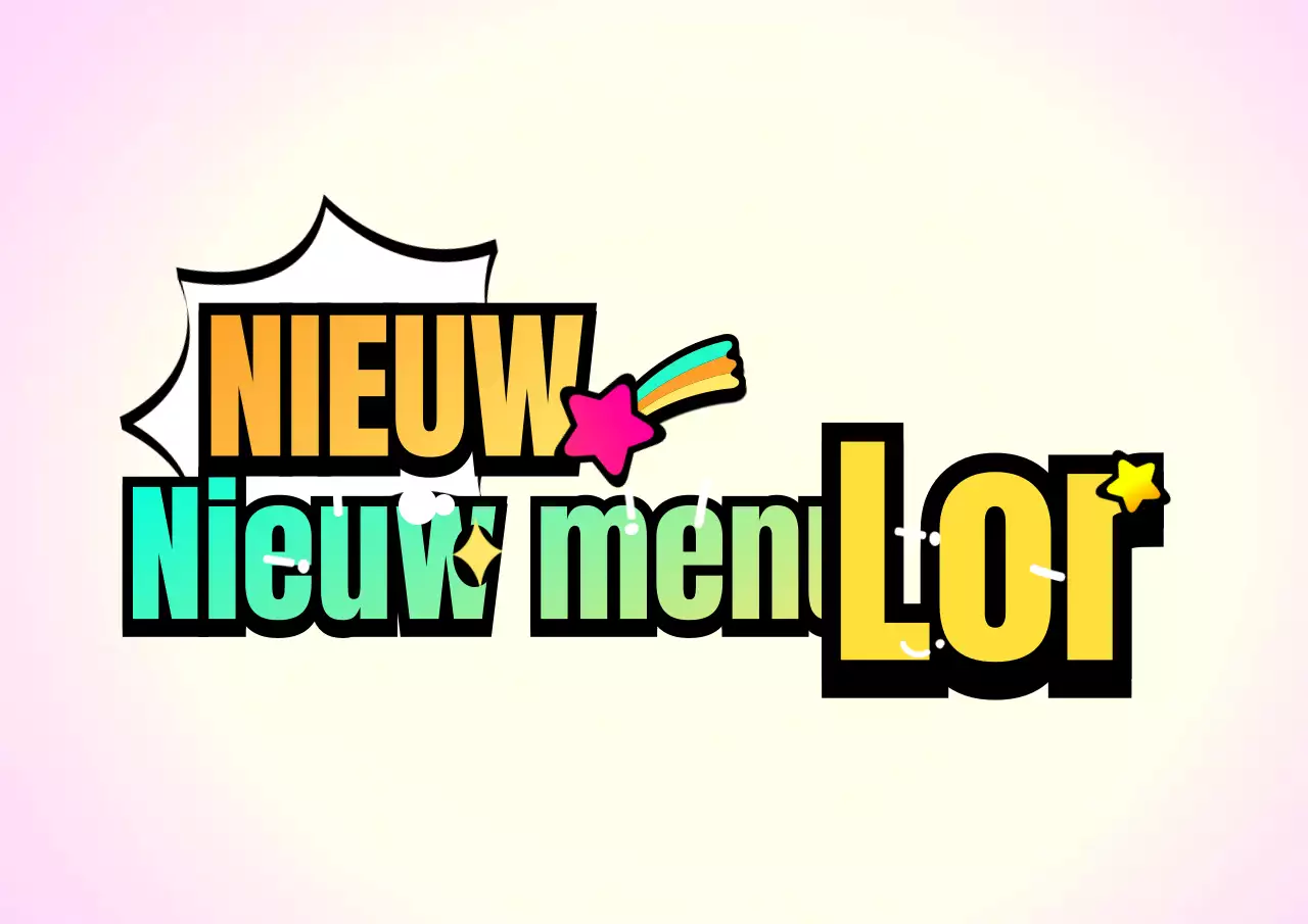 Schattige geïllustreerde zinnen in een mint en geel kleurverloop