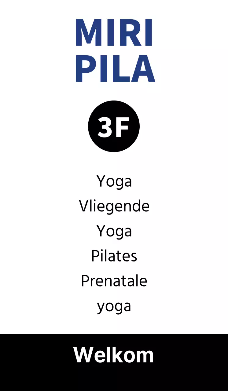 Promoot Pilates in een moderne stijl met silhouetten van sporters.