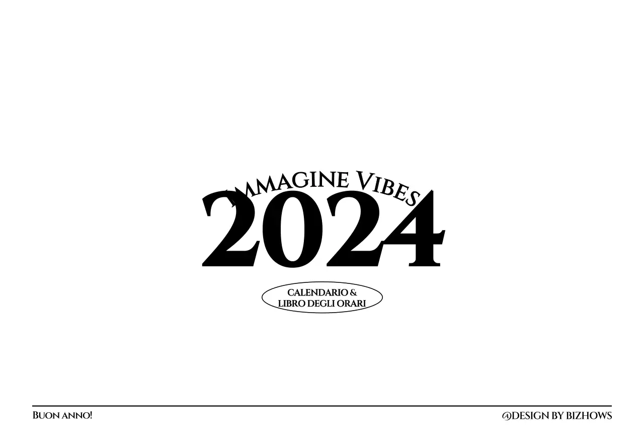 Calendario da parete in stile semplice con concetto di fotografia di viaggio emozionale in bianco e nero