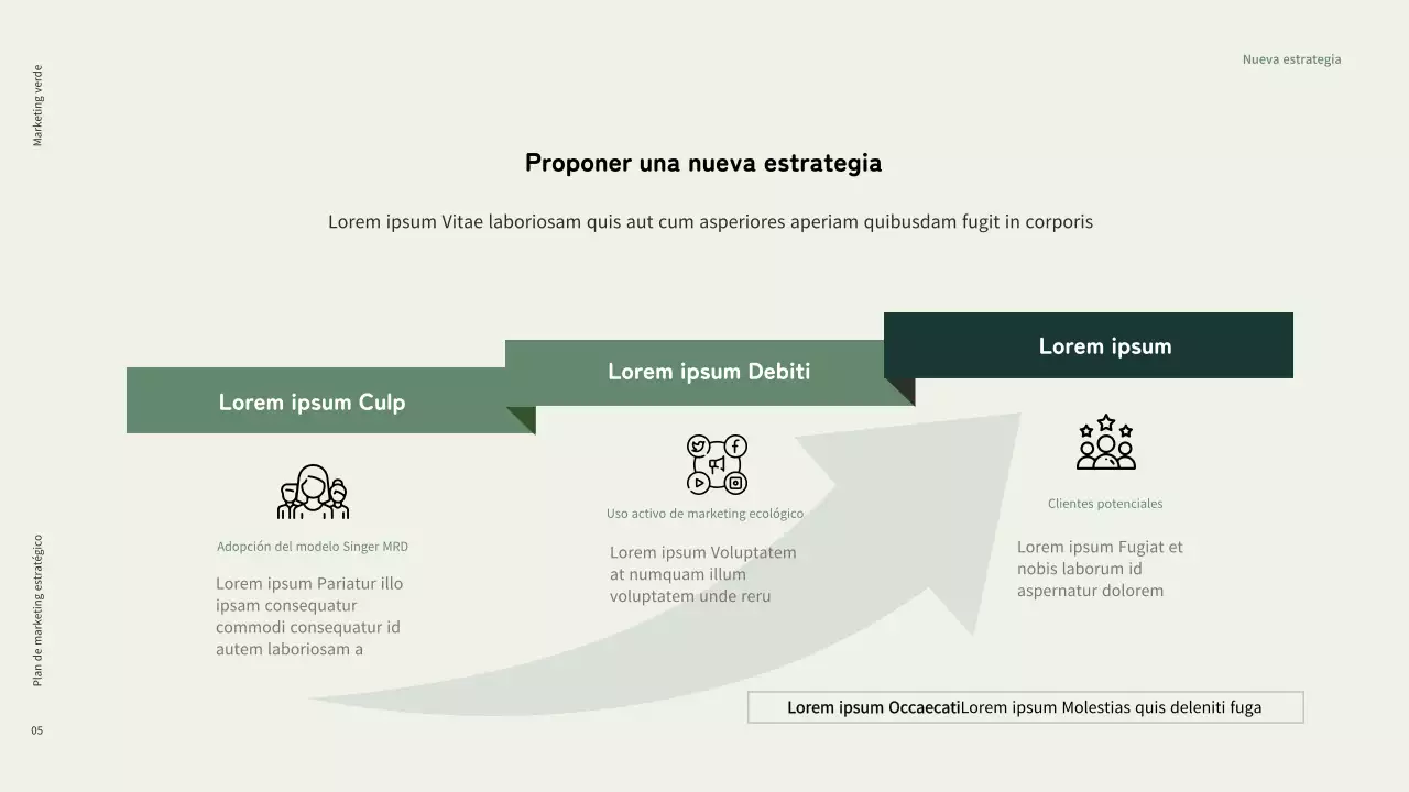 Cosméticos ecológicos de marketing verde en tonos verdes y negros apagados