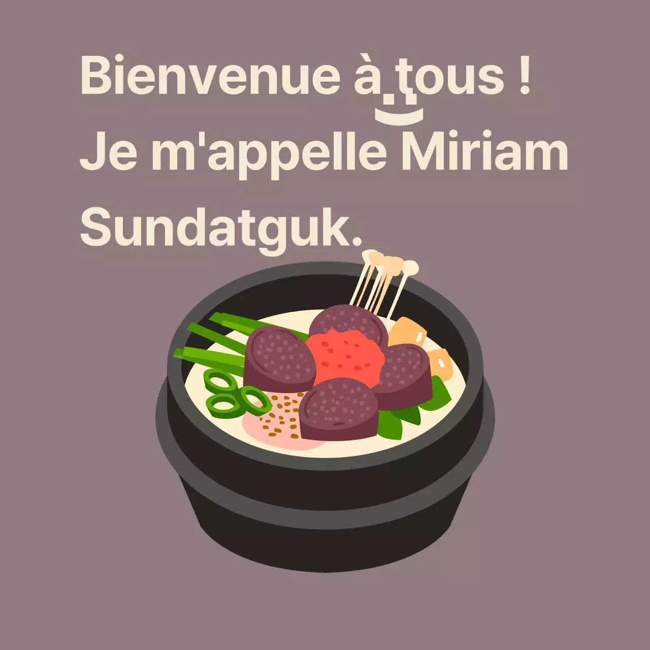 Restaurant Sundaegukbap Balsat avec sundaeguk sur fond de haricots rouges