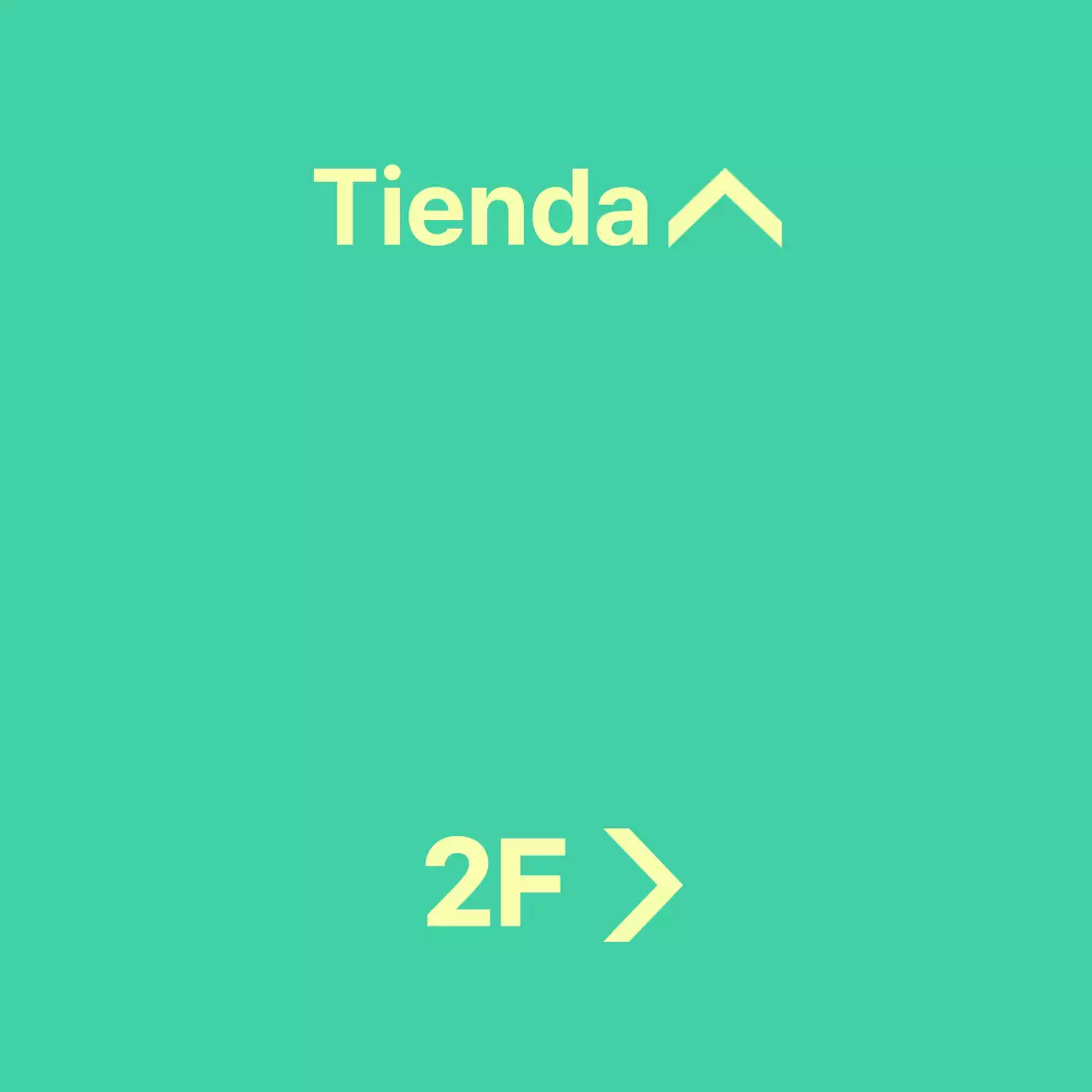 Balsa menta y amarilla con instrucciones de ubicación