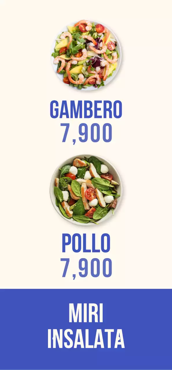 Un banner per insalate fresche e rinfrescanti con accenti blu