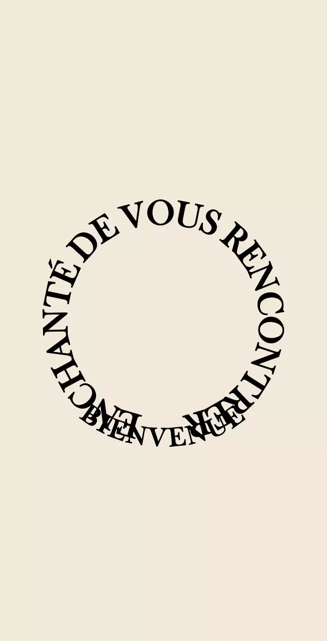 Texte simple et émotionnel en marron clair et noir