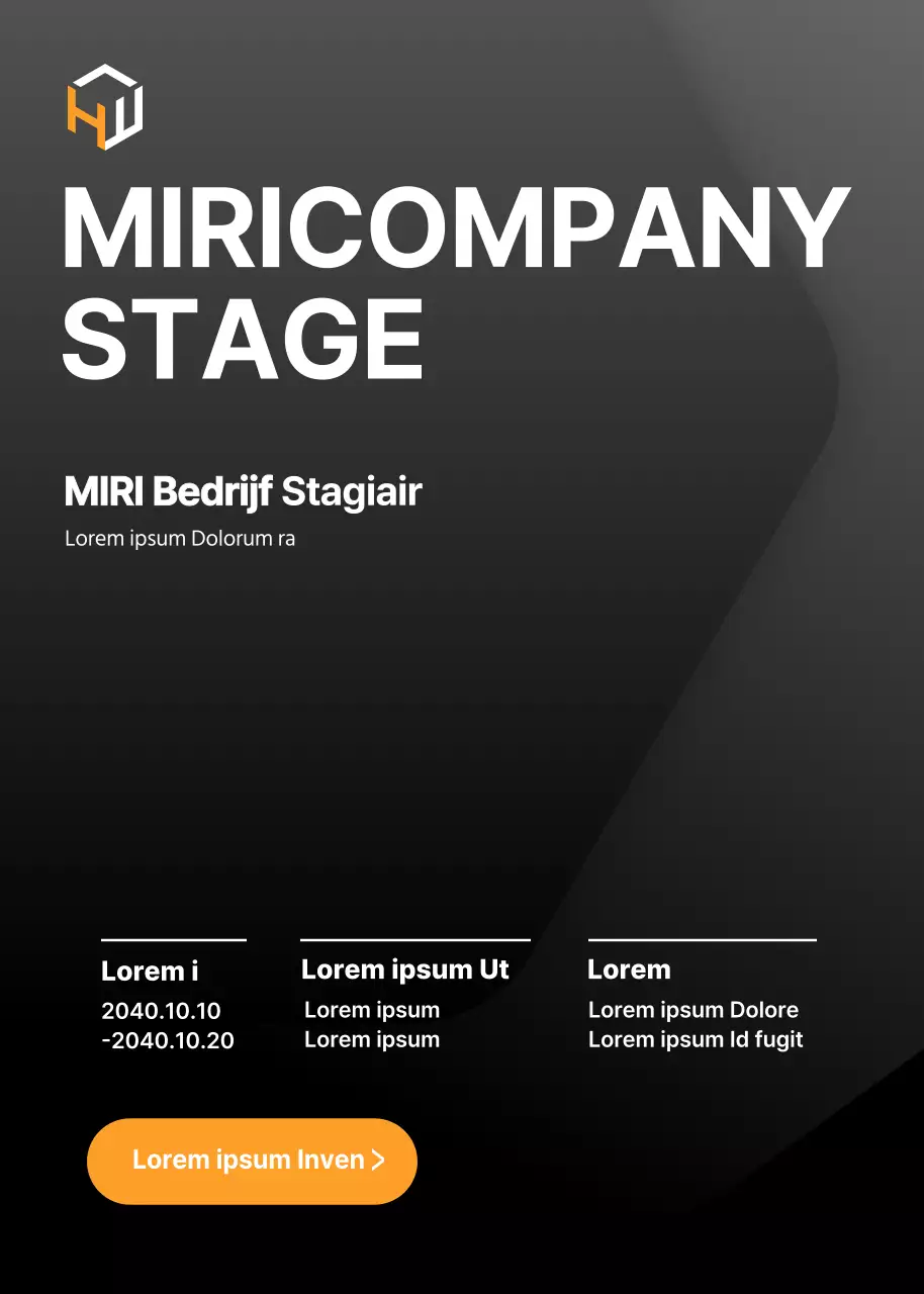 Stageplaats voor een stijlvol bedrijf in zwart en grijs