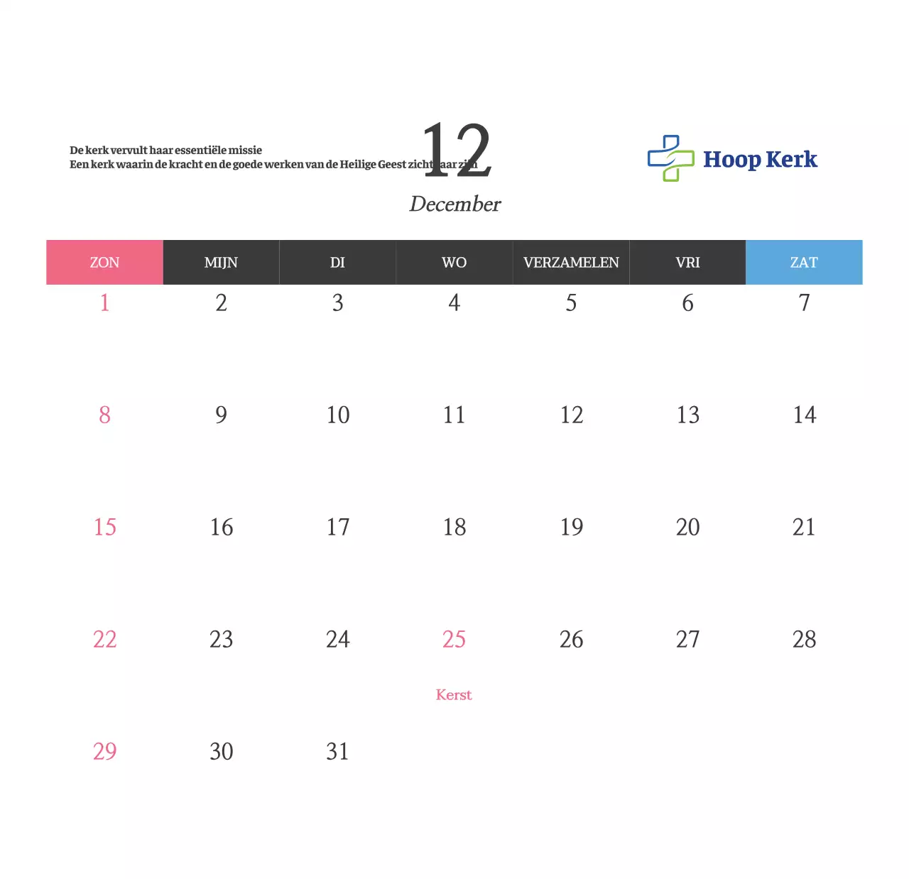 Eenvoudige Bijbelverzen Kerk Bureaukalender