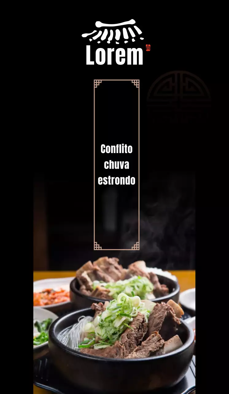 Promover um restaurante coreano com galbitang e samgyetang