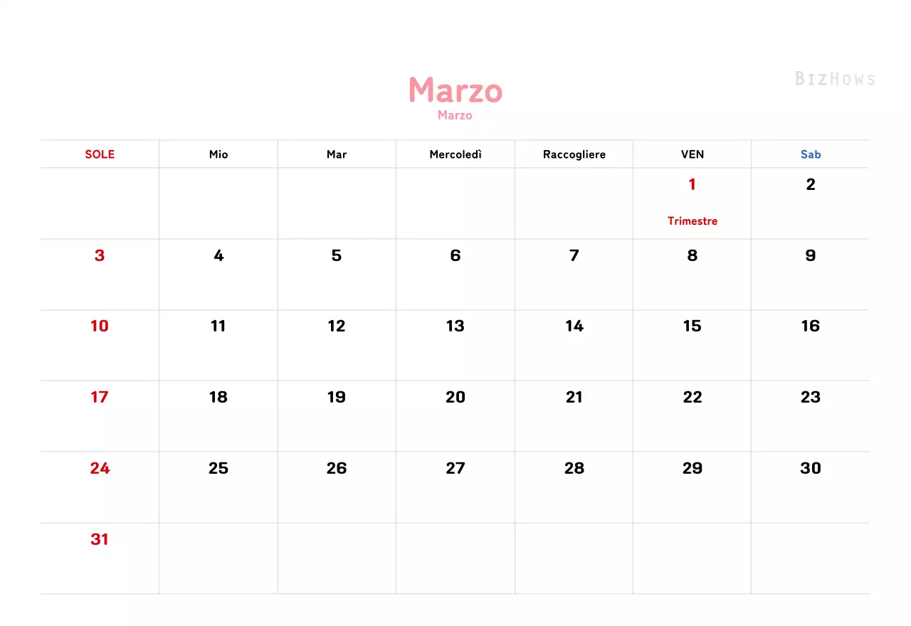 Un calendario di Capodanno caldo e illustrato