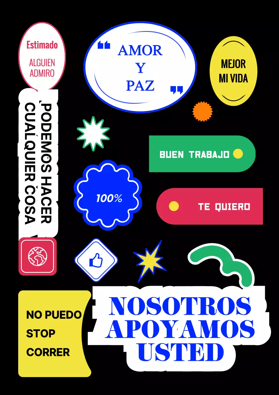 Concepto moderno con texto e iconos coloridos