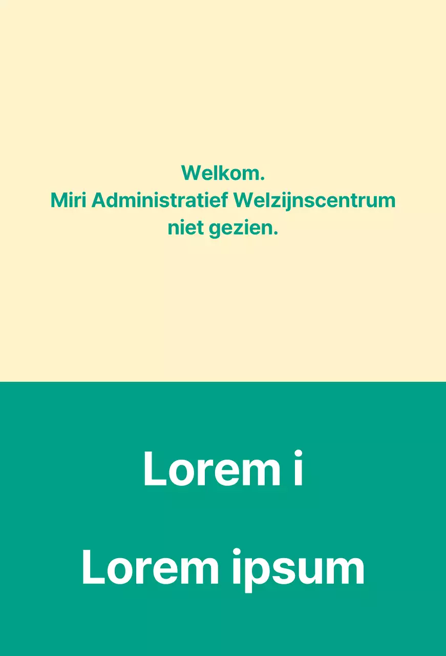 Een openbare welkomstbrief met een welkomstbord.