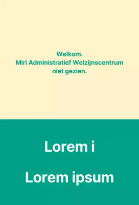 Een openbare welkomstbrief met een welkomstbord.
