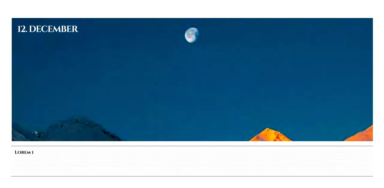 Eenvoudige stijl muurkalender met zwart-wit emotionele reisfotografie concept