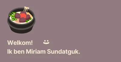 Sundaegukbap restaurant Balsat met sundaeguk op een rode bonen achtergrond