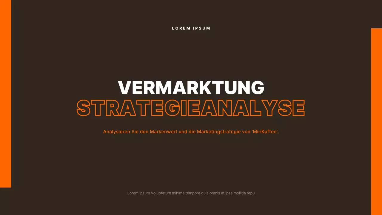 Orange und Calm Marketing Fallanalyse Zuordnung