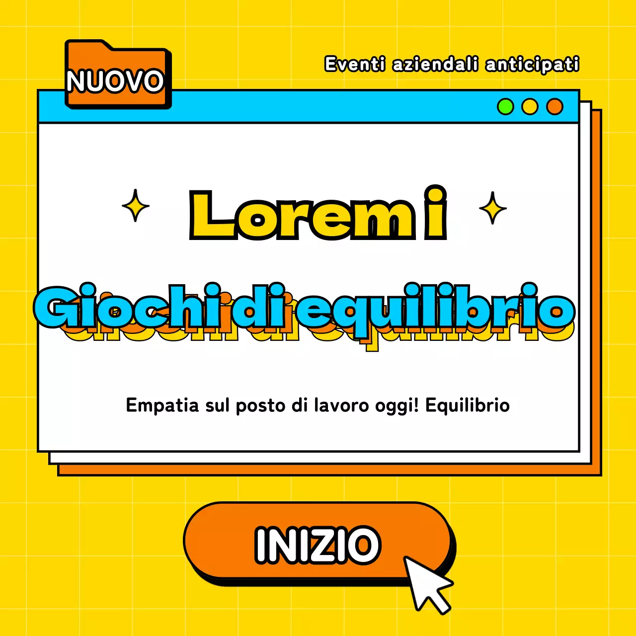 Un gioco di equilibri sul posto di lavoro con spunti di giallo e azzurro inviato da