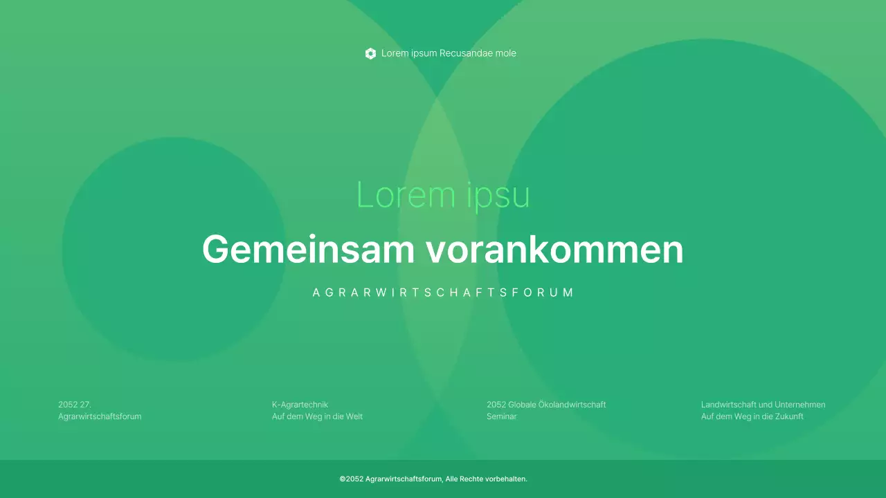 Grün und einfach: Seminarpräsentationen des Wirtschaftsforums Landwirtschaft und Unternehmen