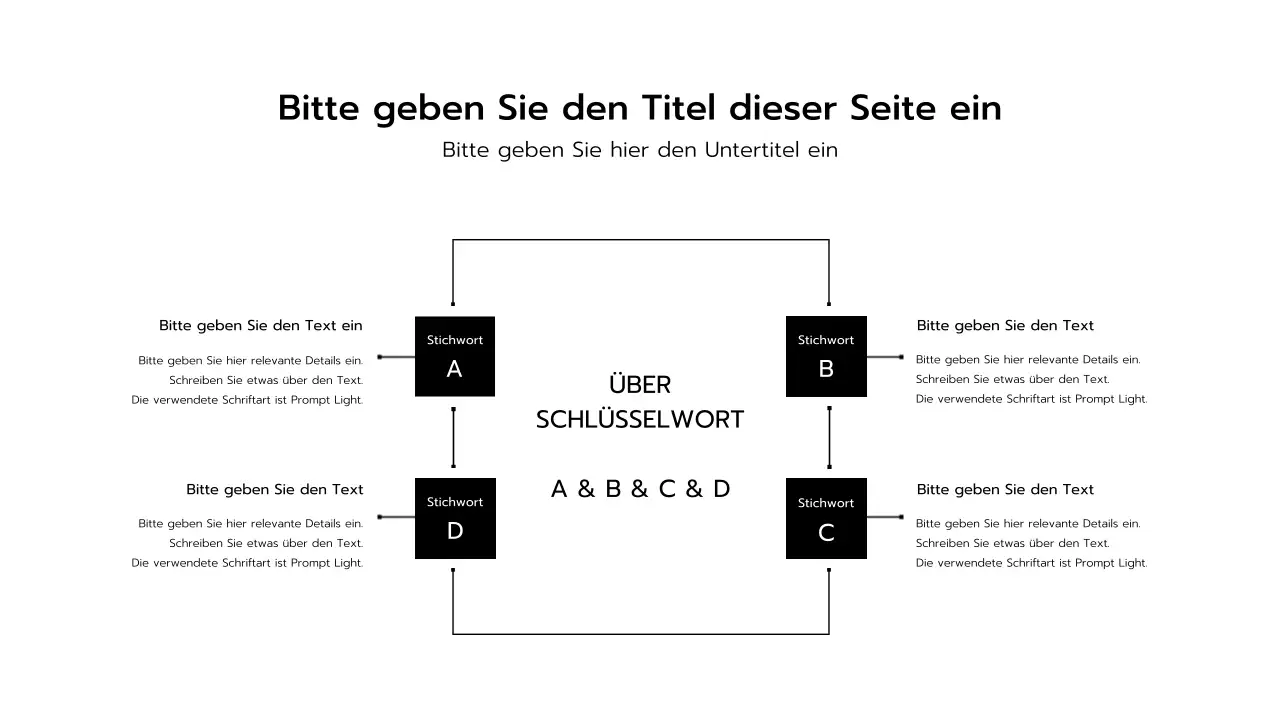 Schwarz-Weiß-Präsentationen