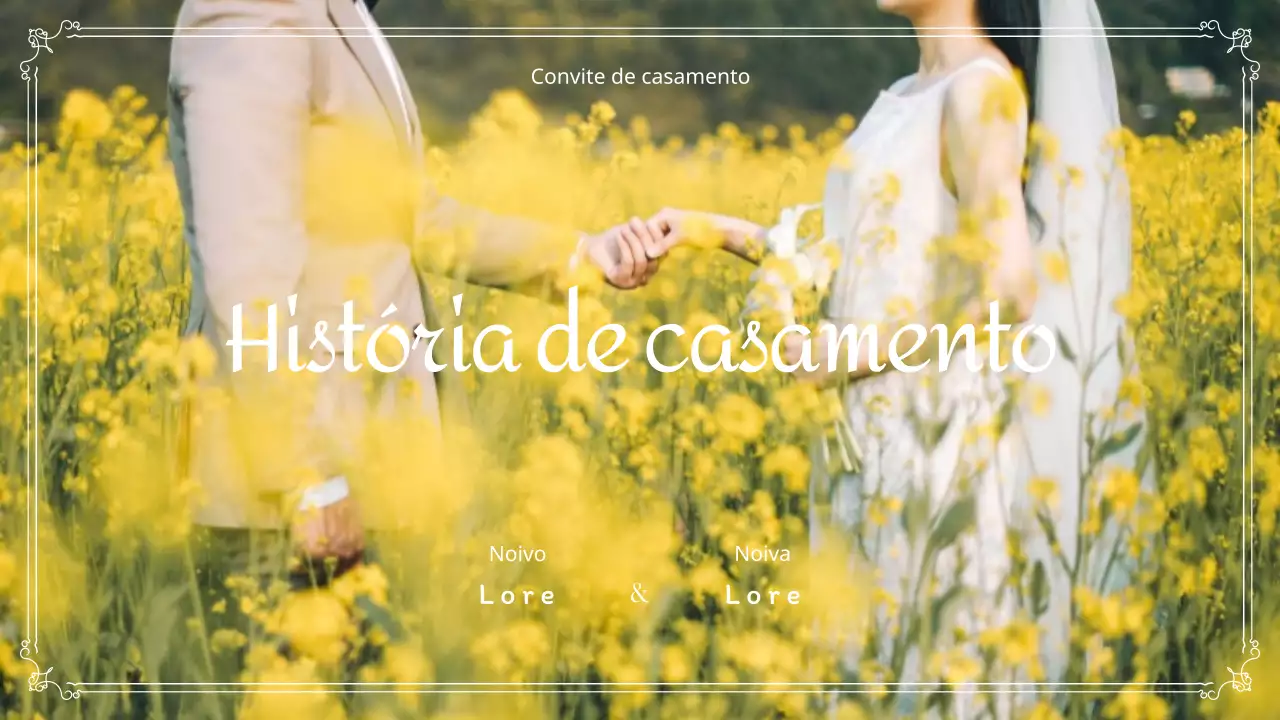 Miniaturas do YouTube para vídeos de cerimónias de casamento e convites com um toque fresco